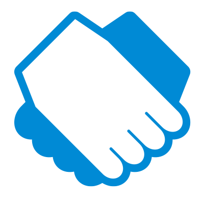 a blue care icon