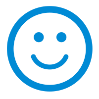 a blue care icon